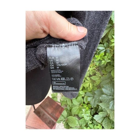 H&M Men's Slate Grey Pullover Sweater V-Neck Fine Knit 100% Cotton Sz M - Picture 6 of 8